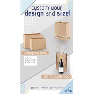 Custom Paper bag / Shopping bag berbagai ukuran - Cetak Paper Bag Full color