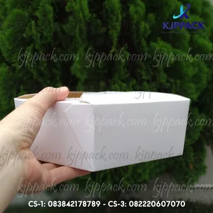 Produksi Dus Makanan Unik - Berbahan Food Grade Anti Minyak - Produk Polos Selalu Ready