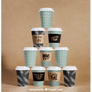 Paper Cup Kopi - Paper cup Coffee - Cetak Paper Cup desain dengan banyak warna