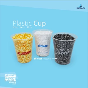 Gelas Plastik Tebal - Cetak sablon logo plastik cup Jogjakarta