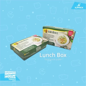 Lunch box eco friendly / kemasan mie dan aneka nasi bentuk trapesium unik