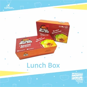 Cetak kemasan makanan / Packaging makanan Lunch Box berbagai ukuran