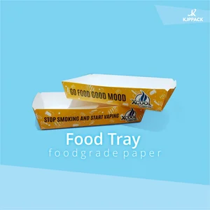 Cetak Kemasan Piring Kertas - Food Tray Paper - Tray Paper