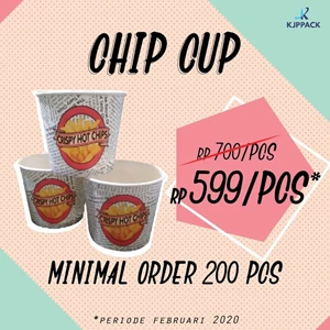 Cetak Kemasan Chip Cup Food Grade Termurah