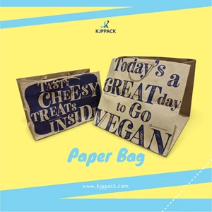 PAPER BAG CUSTOM - SHOPPING BAG - BAHAN KRAFT PAPER - CETAK PAPER BAG CUSTOM TERMURAH