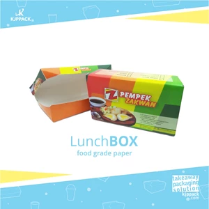 Cetak kemasan Printing Paper Box Large Food Grade Microwavable - Box Nasi Pecel