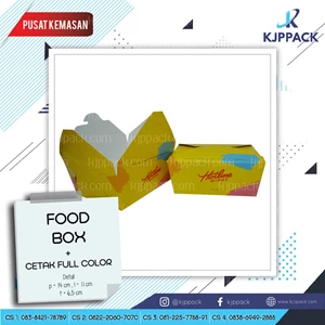 PRINTING KOTAK MAKAN KERTAS - FOOD BOX PRINTING FULL COLOR - DUS KEKINIAN ANTI MINYAK