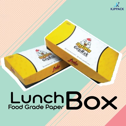 Dari Lunch Box Nasi Geprek - Box Nasi Ayam Geprek - Paper Lunch Box Printing 0
