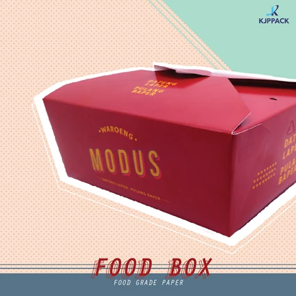 Dari Cetak Kemasan Food Box Paper Box Nasi Ayam Geprek Foodgrade Laminasi 0