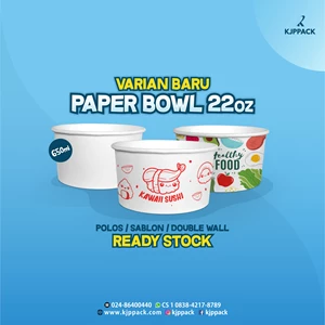 Paper Bowl Mangkok Kertas Makanan Berkuah Soup Cup Paper ukuran 650ml