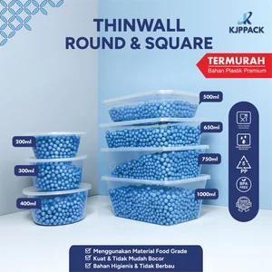 Thinwall Aneka Ukuran Cup Bowl Plastik Food Grade Untuk Soup Salad Buah Salad Sayuran Dan Aneka Makanan Kuah