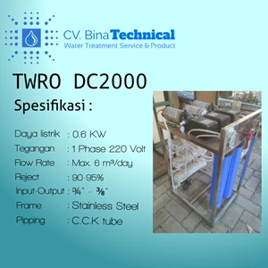 Reverse Osmosis Machine Twro Dc-2000