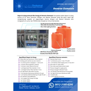 Depot Air Minum Isi Ulang Paket Lengkap Bio Ozone Reverse Osmosis
