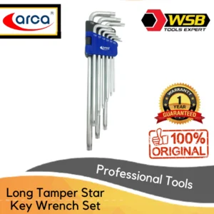 9 Pcs Kunci L Bintang Tamper Extra Panjang Anti Slip ARCA
