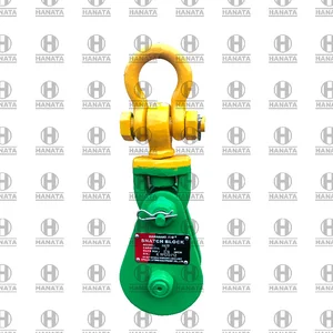 Snatch Block Kawasaki H-419 HD Single Wheel+Shackle 6" 8T Dia 3/4"