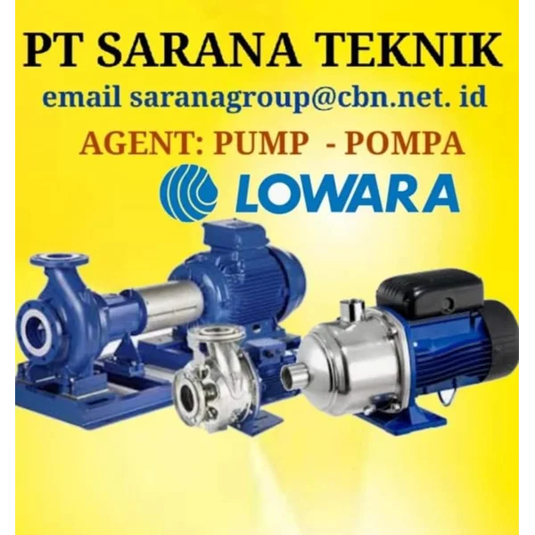 PT SARANA TEKNIK LOWARA PUMP Pompa Sentrifugal Lowara Single Stage
