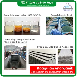 Penjernih Air Koagulan Organik Tawas Organic Coagulant PAC Aluminium