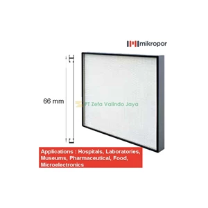 Mikropor HEPA/EPA Filter HFN Series Aluminium Profile HFN-305/610/66-13AD2G 66mm Duct Air Conditioner
