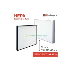 Mikropor HEPA / EPA Filter HFN Series Aluminium Profile HFN-610/915/66-13APD Humidifiers