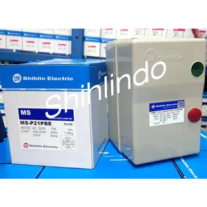Dol Starter / Magnetic Switch Ms-P21pbe Shihlin 220V / 380V Ada Tombol