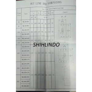 Elcb / Earth Leakage Circuit Breaker Mccb Bl50-Sn (Adj. 30Ma / 100Ma / 500Ma) 3P 15A ~ 50A Shihlin