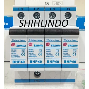 Surge Protection Device Bhp40-3Pnr (3P+N) 40Ka 1.8Kv Shihlin Electric