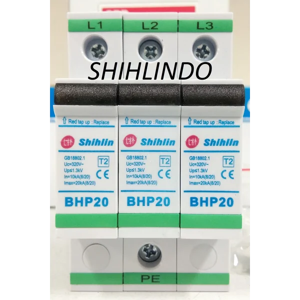 Surge Protection Device Bhp20-3Pr (3P) 20Ka 1.2Kv Shihlin Electric
