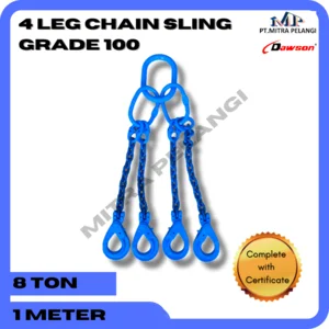 Rantai Sling Complete with Clevis Slevis Self Lock Hook (4 Leg)