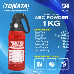 Alat Pemadam Api Tonata - SNI / APAR M Bottom ABC Powder 90 UL 1 kg