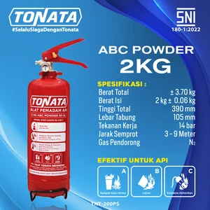 Alat Pemadam Api Tonata - SNI / APAR ABC Powder 90 UL 2 kg
