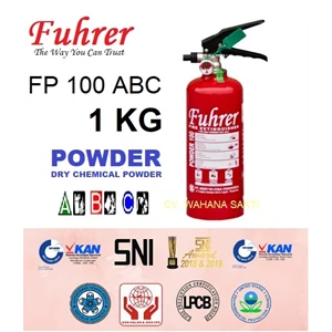 Tabung Pemadam Kebakaran FUHRER FP 100 ABC Kapasitas 1 Kg Media ABC Dry Chemical Powder