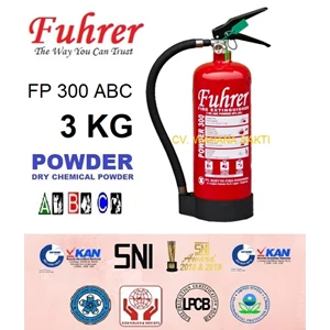 Tabung Pemadam Kebakaran FUHRER FP 300 ABC Kapasitas 3 Kg Media ABC Dry Chemical Powder