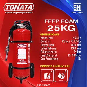 Tonata Wheeled Fire Extinguisher - SNI / APAB FFFP FOAM 25 Kg