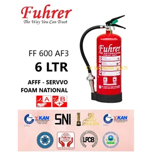 FUHRER FF 600 AF3 Fire Extinguisher Capacity 6 Ltr Media Foam