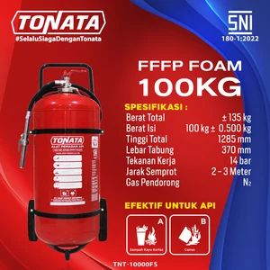 Tonata Wheeled Fire Extinguisher - SNI / APAB FFFP FOAM 100 Kg