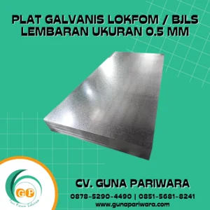 Plat Galvanis Lokfom BJLS Lembaran Ukuran 0.5 mm