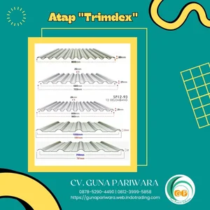 Atap  Baja Galvalum / Galvanis "Trimdek"
