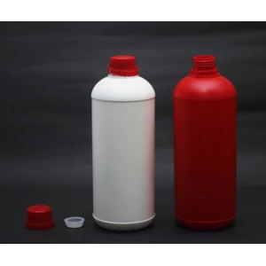 Plastic Bottle 1Lt Round Natural Color Production Standard