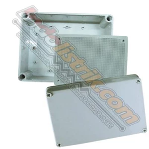 Tibox ABS Plastic Box 80x110x85mm Abu-abu + Base Plate Box Panel