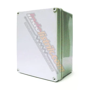 Tibox ABS Plastic Box 125x125x75mm Abu-abu + Base Plate Box Panel