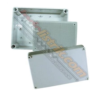 Tibox ABS Plastic Box 150x200x100mm Abu-abu + Base Plate Box Panel