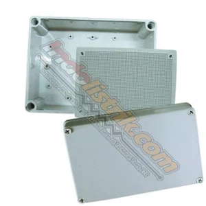 Tibox ABS Plastic Box 150x200x130mm Abu-abu + Base Plate Box Panel