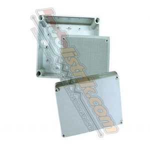 Tibox ABS Plastic Box 200x200x130 Abu-abu + Base Plate Box Panel