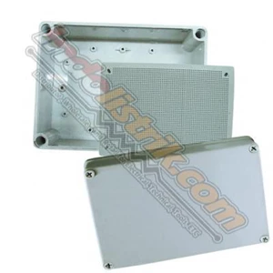 Tibox ABS Plastic Box 250x350x150 Abu-abu + Base Plate Box Panel