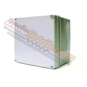 Durabox ABS Plastic Box 125x125x75mm Abu-abu + Base Plate Box Panel