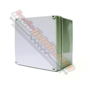 Durabox ABS Plastic Box 200x200x130mm Abu-abu + Base Plate Box Panel