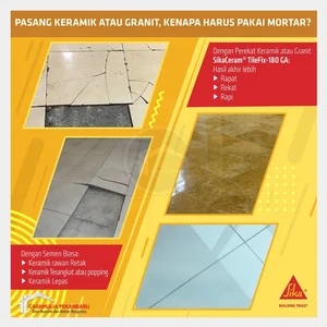 Sika Ceram 180 Ga - Perekat Instan Keramik & Granit Area Basah 25Kg