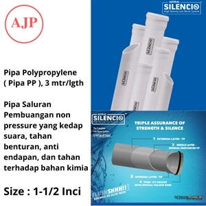 Polypropylene Pipe Size 1-1/2 Inch