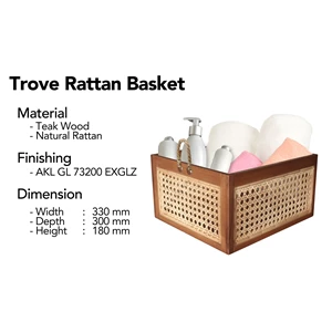 Keranjang Rotan Trove Rattan Basket 