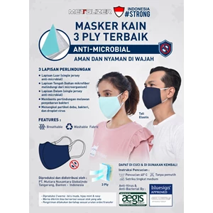 Masker Kain Anti Bakteria/Pelindung Wajah